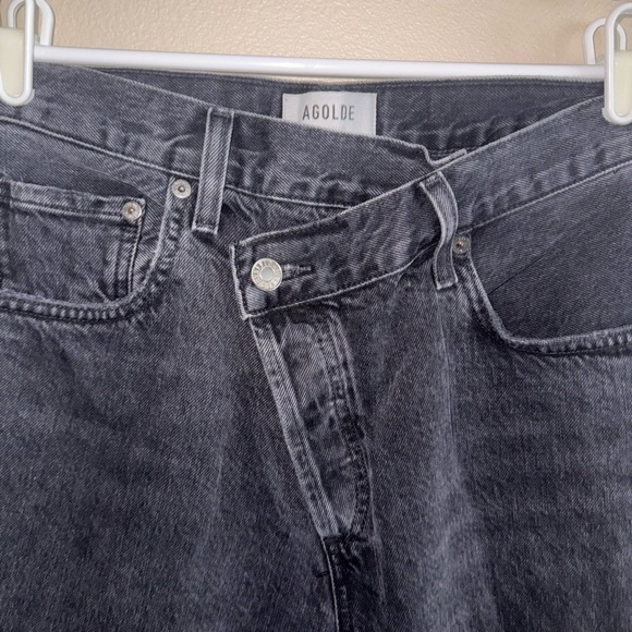Agolde‎ Washed Black Women’s Criss Cross Jeans size 28 - Picture 5 of 6